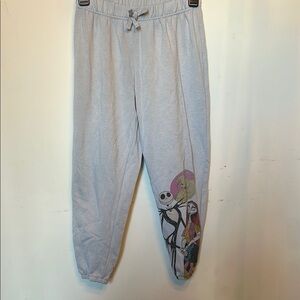 Nightmare Before Christmas kids gray joggers size L.​